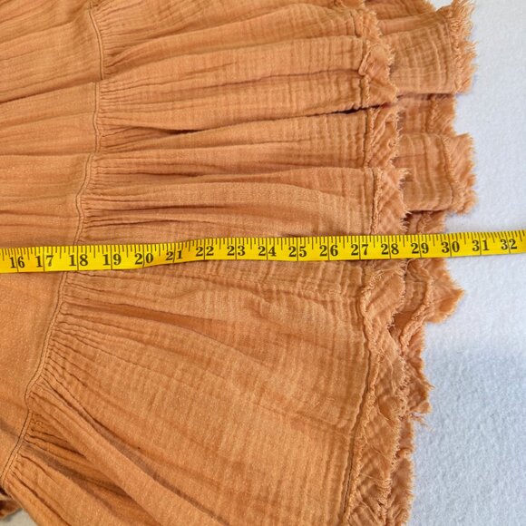 FREE PEOPLE Cotton Muslin Peach Tiered Tunic - Picture 10 of 10